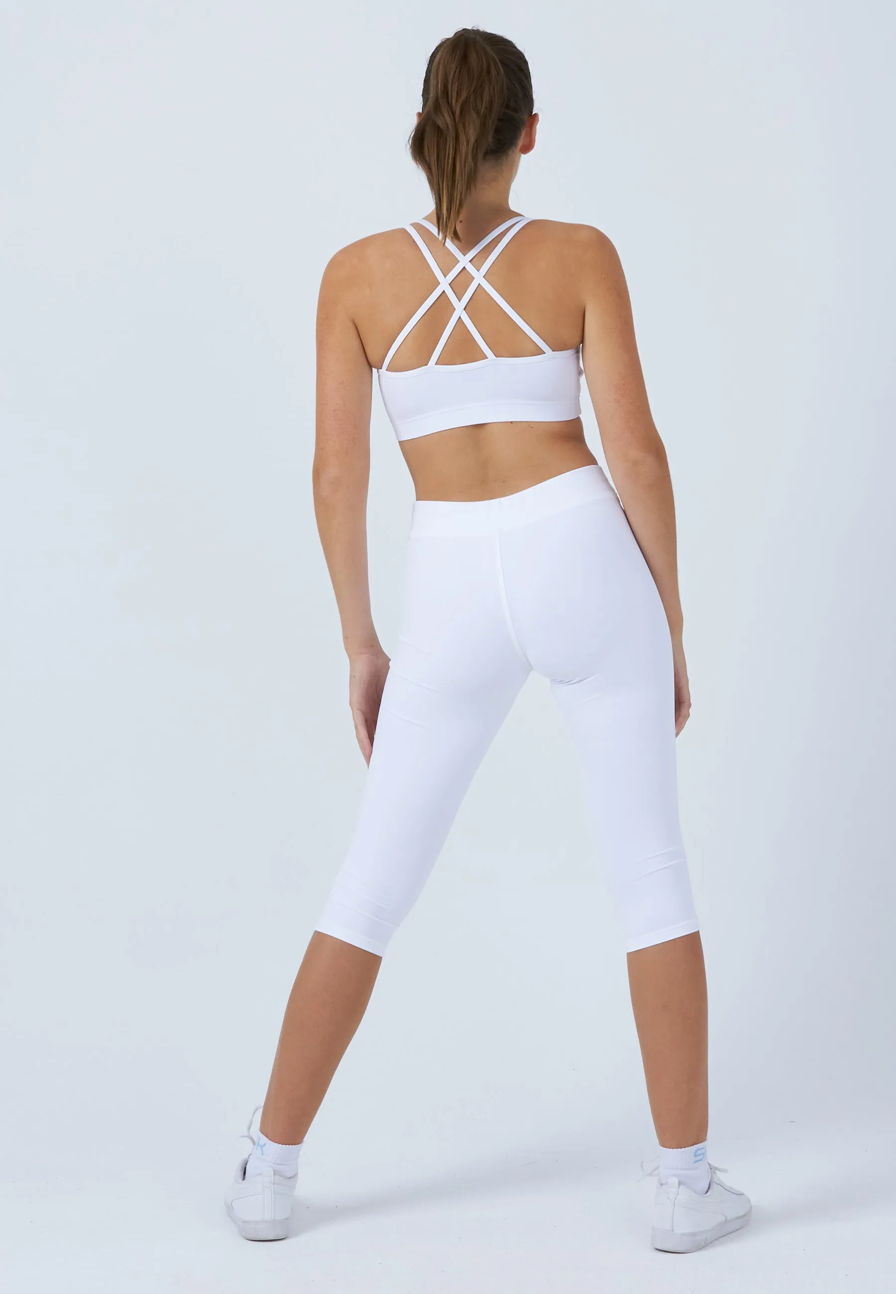 Tennis 3/4 Leggings, white