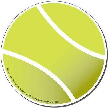 Tennis Ball Car Magnet