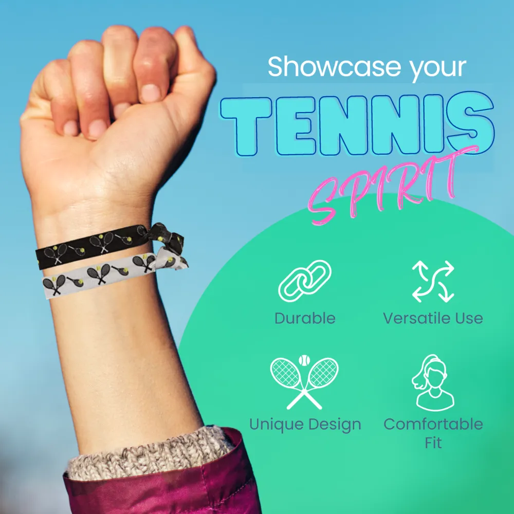 Tennis Hair Ties- Set of 5