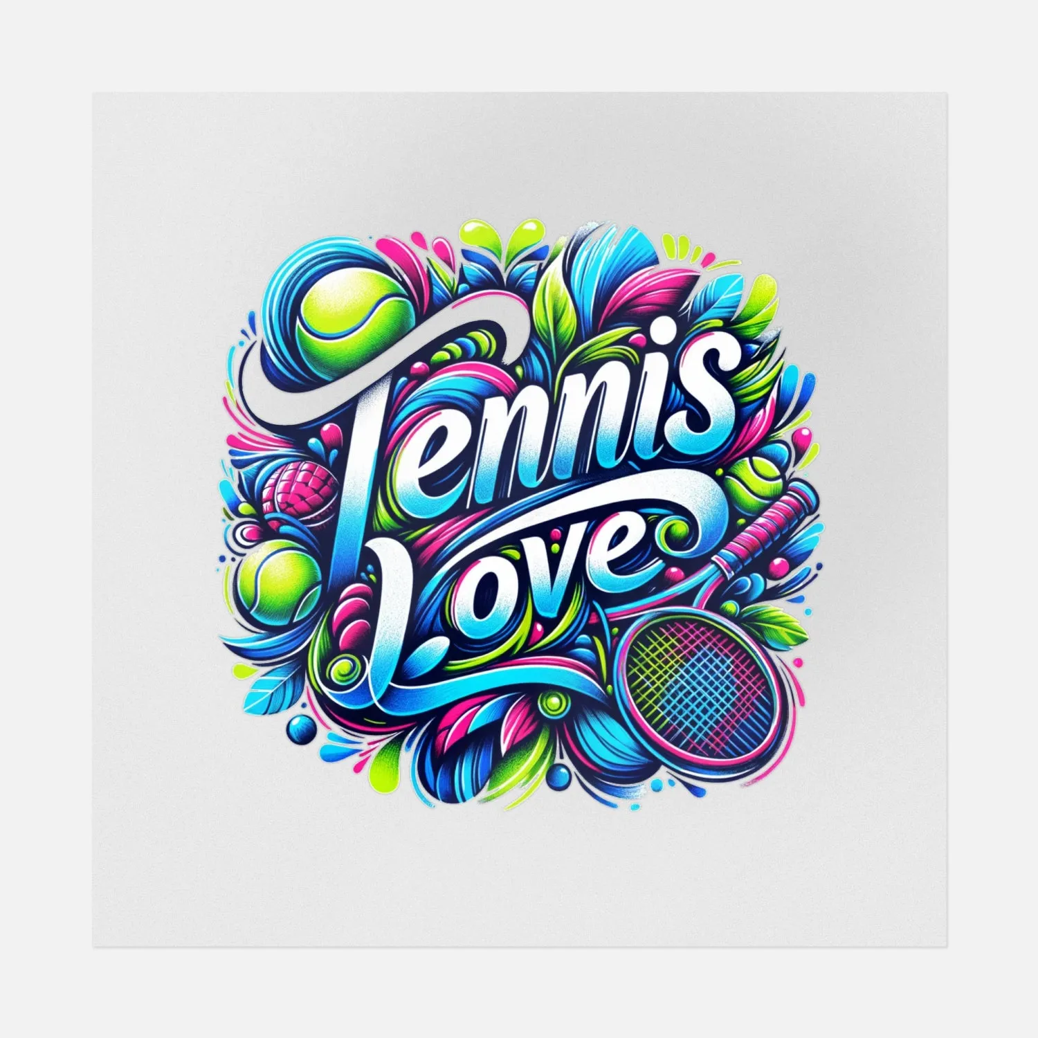 Tennis Love Handwritten