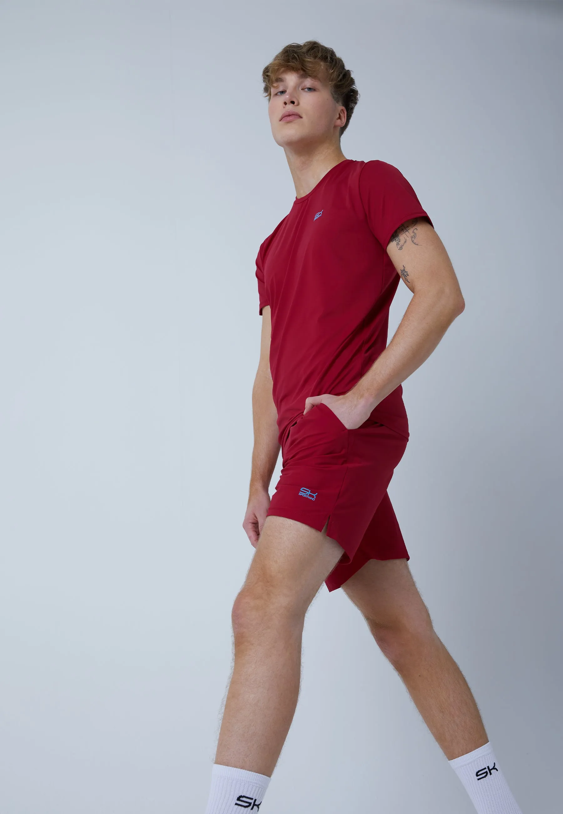 Tennis Shorts regular, bordeaux red