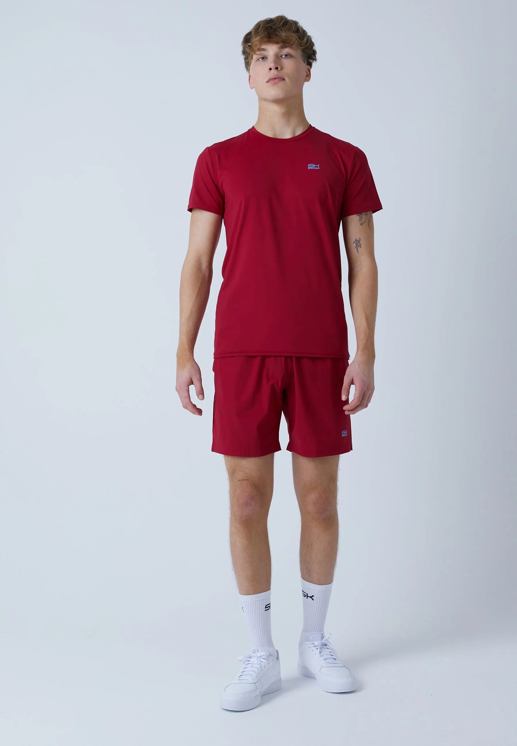 Tennis Shorts regular, bordeaux red