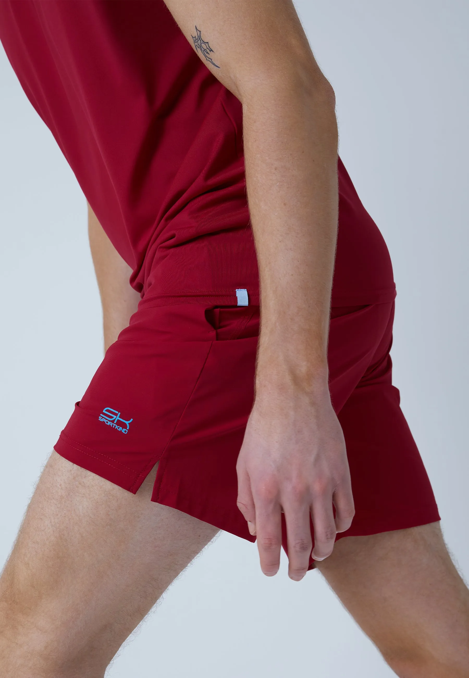 Tennis Shorts regular, bordeaux red