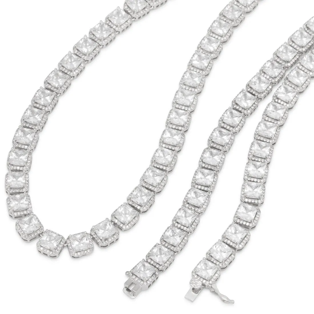 The 8mm Princess Cut Tennis Chain