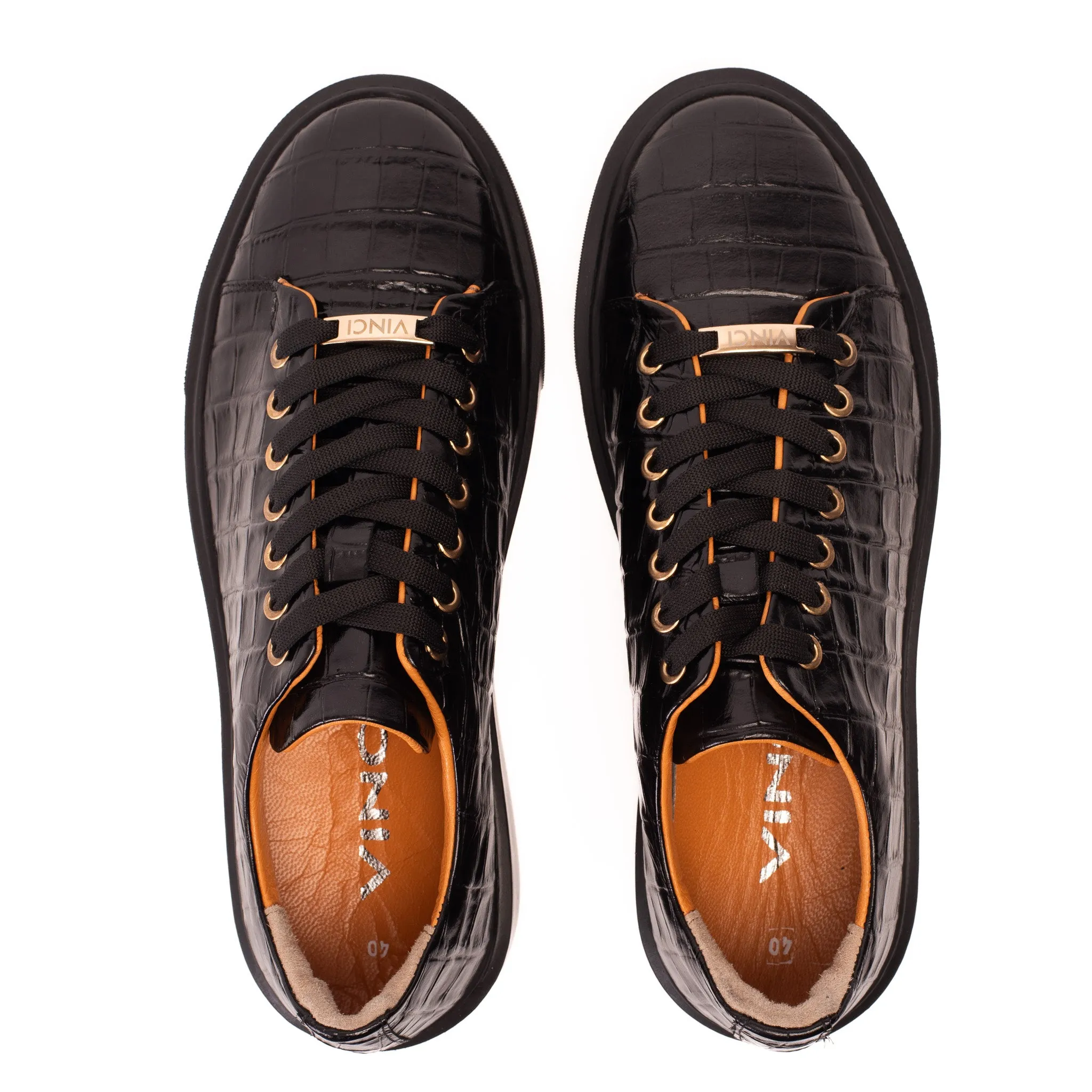 The Dublin Black Leather Men Sneaker