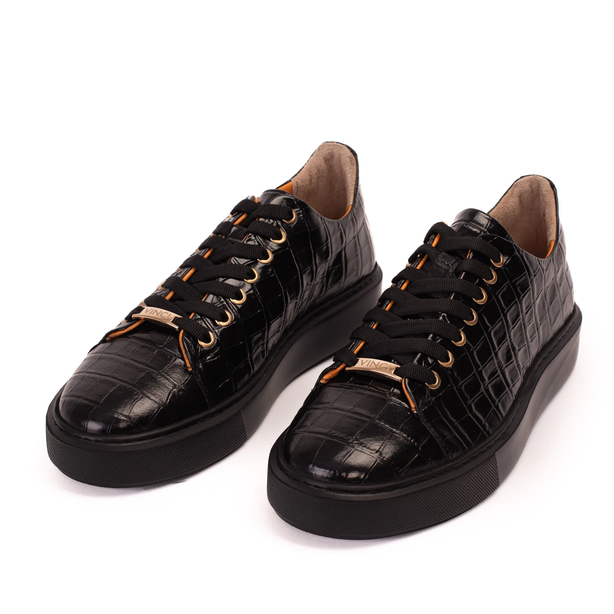 The Dublin Black Leather Men Sneaker