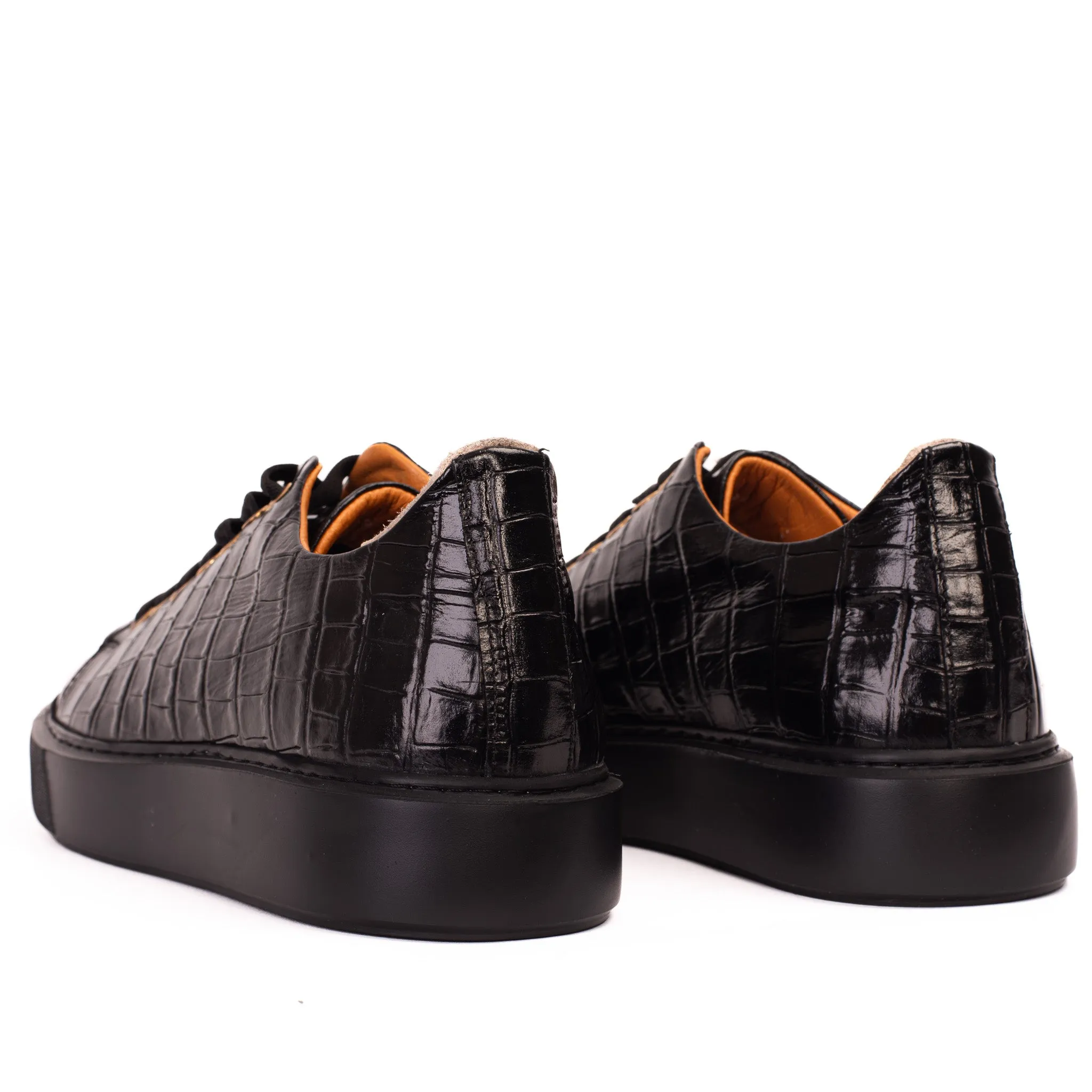 The Dublin Black Leather Men Sneaker