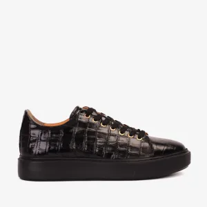 The Dublin Black Leather Men Sneaker