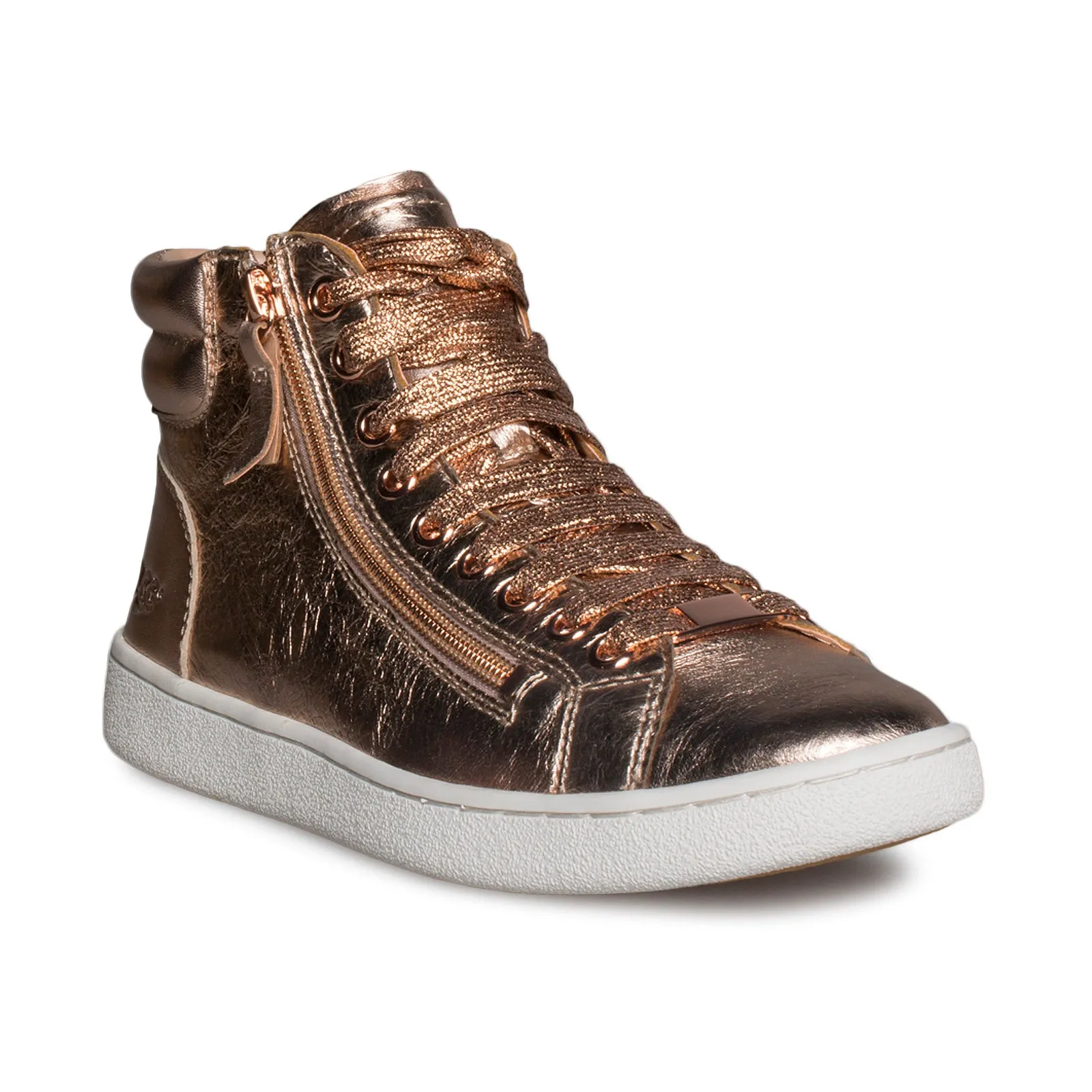 UGG Olive Metallic Red Gold Sneakers - Women's