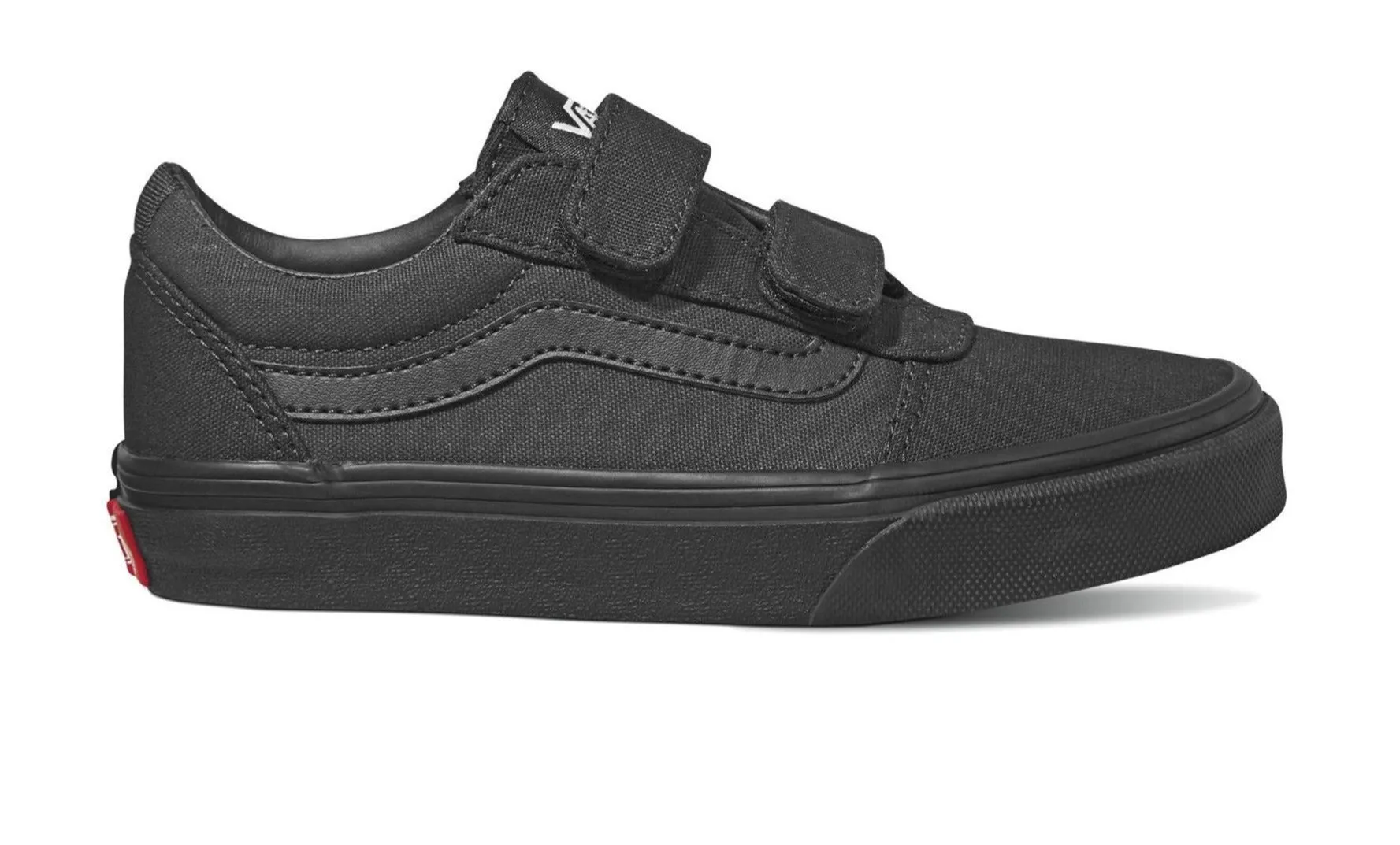 Vans Ward ALL BLACK  Sneakers Shoes Trainers Old Skool Styling Straps Velcro