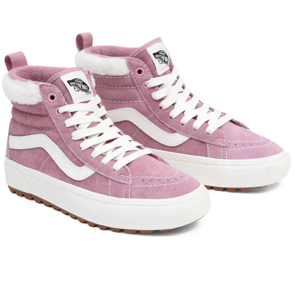 Vans Womens Sk8 Hi MTE Trainers  - Suede/Sherpa Lilas