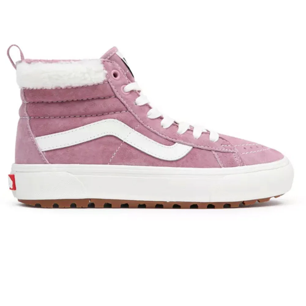 Vans Womens Sk8 Hi MTE Trainers  - Suede/Sherpa Lilas