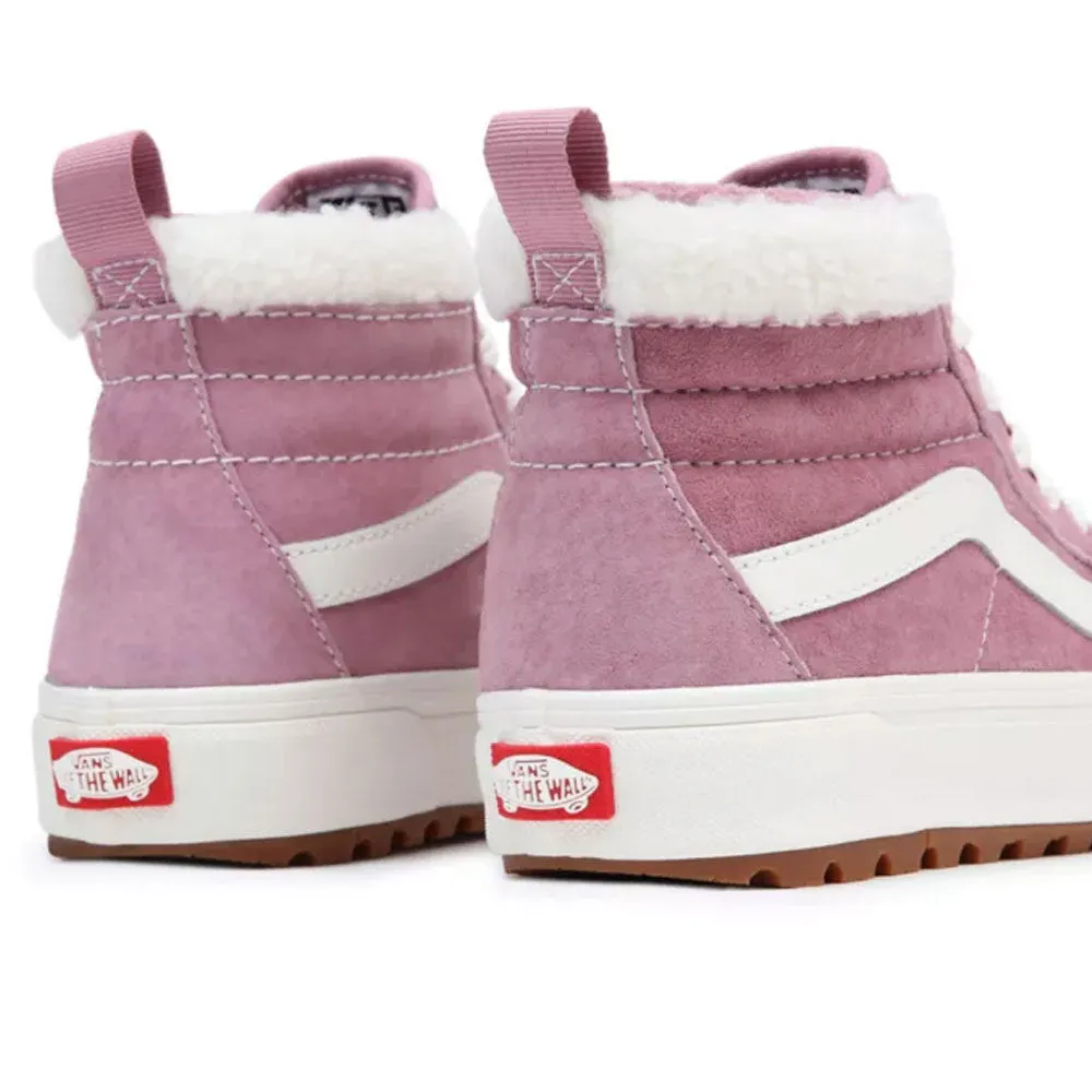 Vans Womens Sk8 Hi MTE Trainers  - Suede/Sherpa Lilas