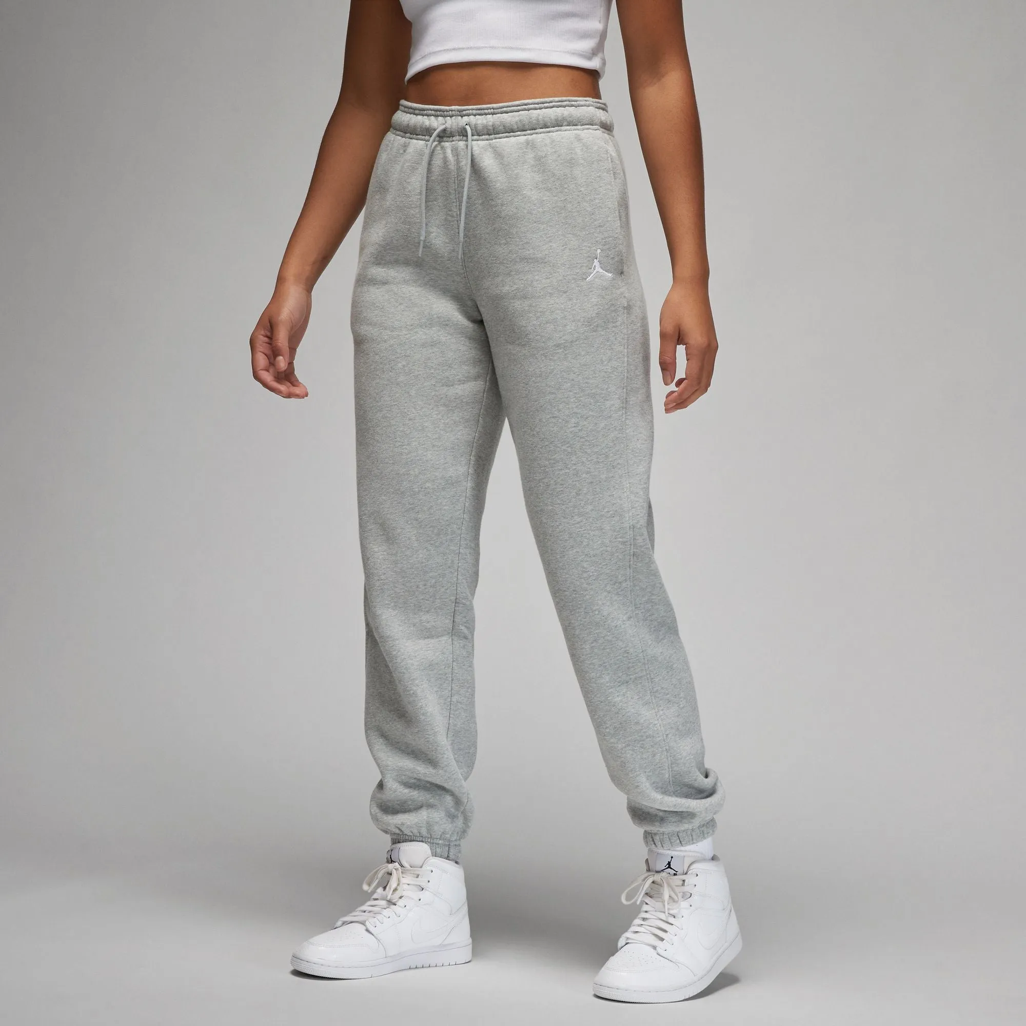 W BROOKLYN FLEECE PANTS "DK GREY HEATHER"