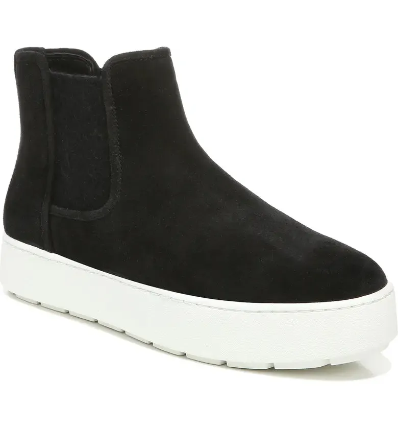 Warren Suede Chelsea Sneaker - Black