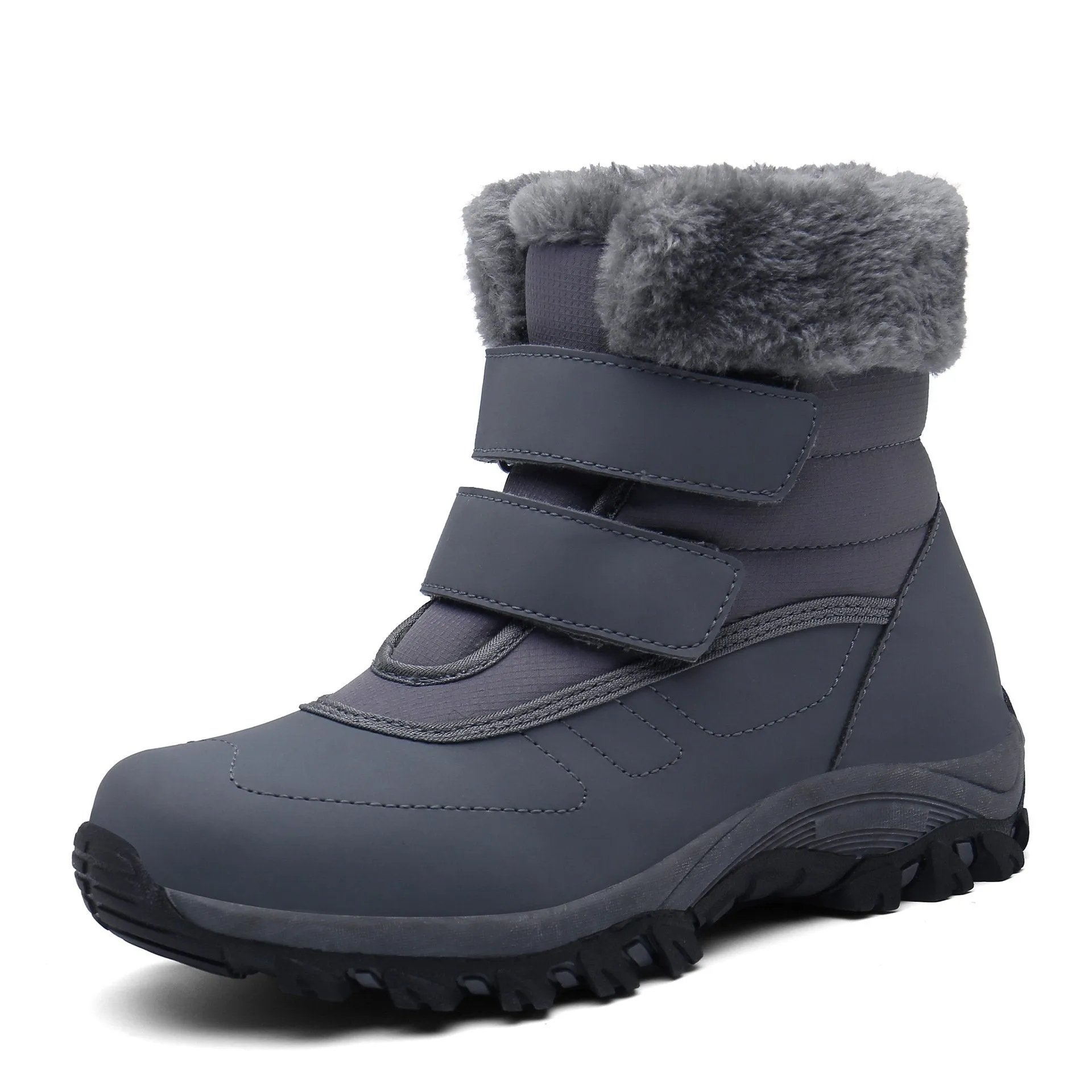 Women winter platform thick faux fur short snow boots