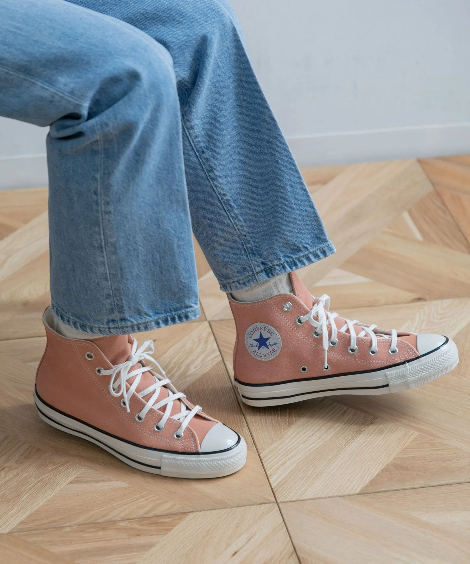 【WOMEN】CONVERSE SUEDE ALL STAR US HI コーラル