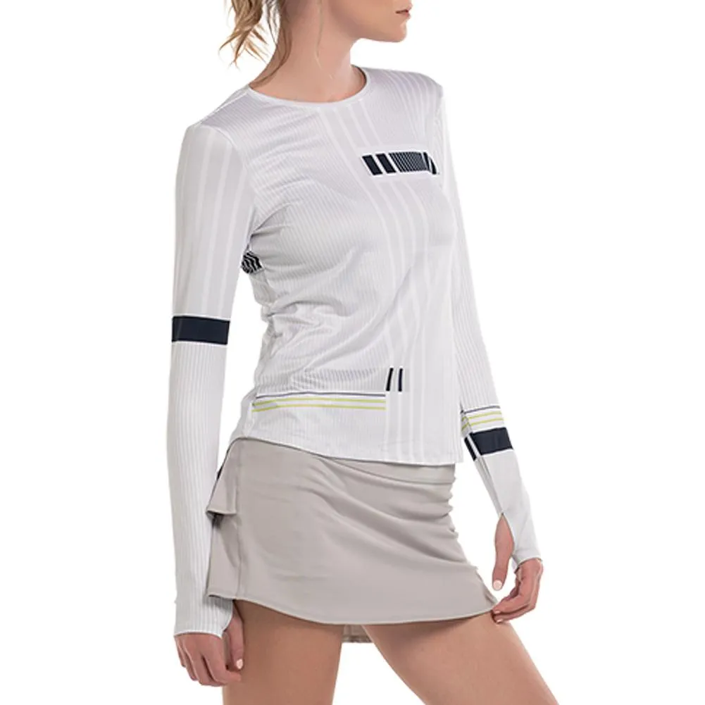 Women's Accelerate Long Sleeve Tennis Top Meteorite