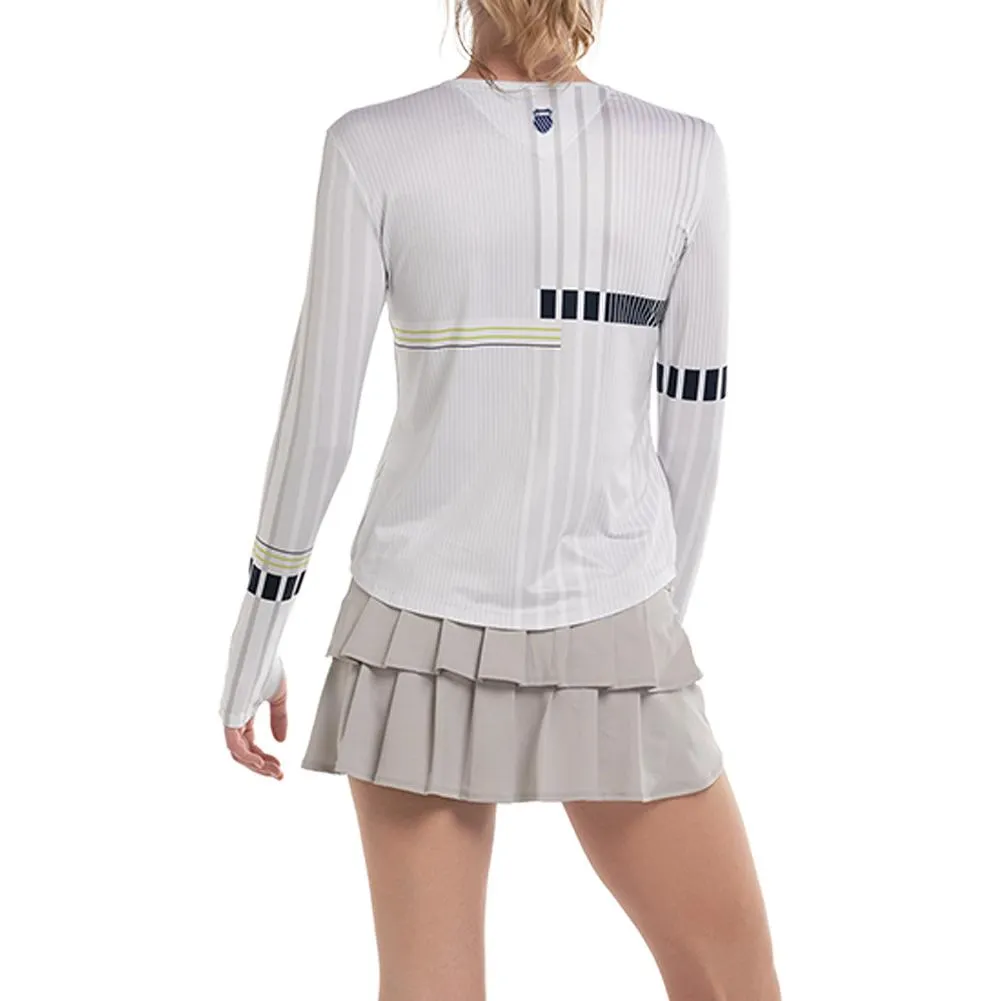 Women's Accelerate Long Sleeve Tennis Top Meteorite