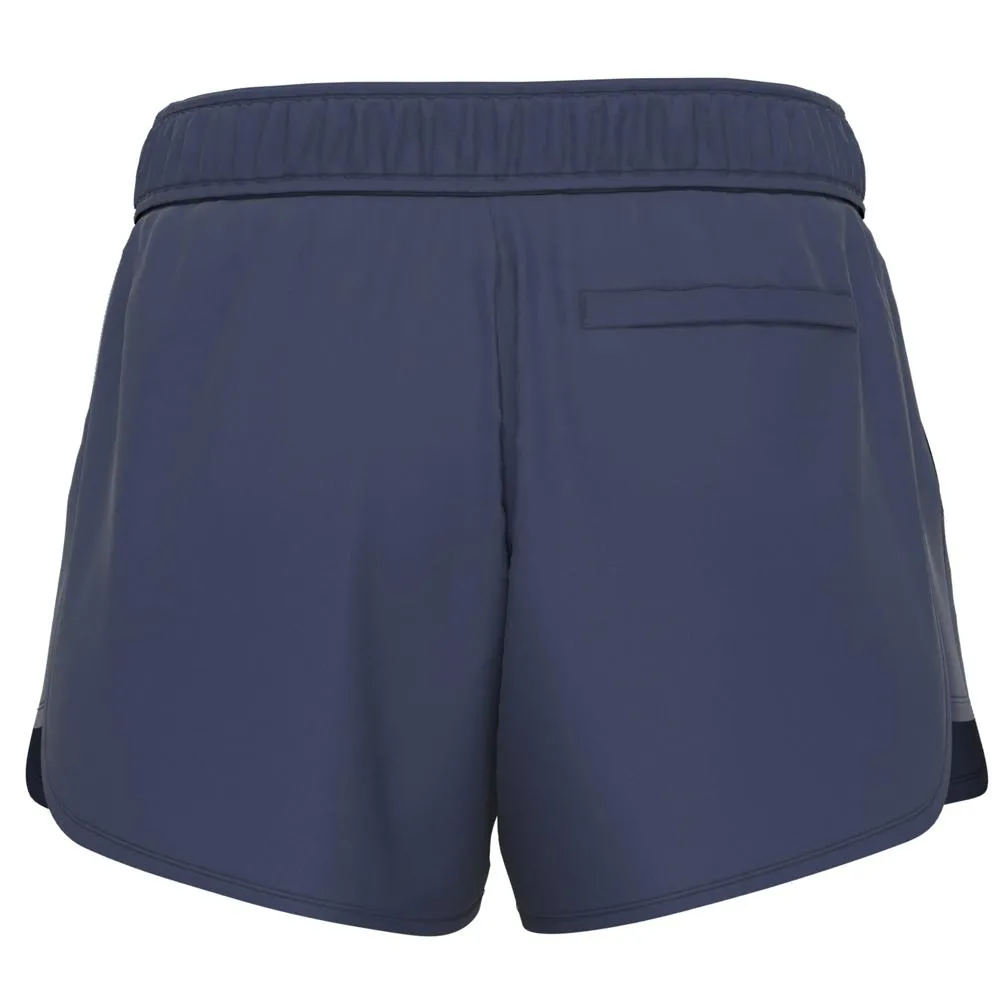 Women's Drawstring 4 Inch Tennis Short Black Iris