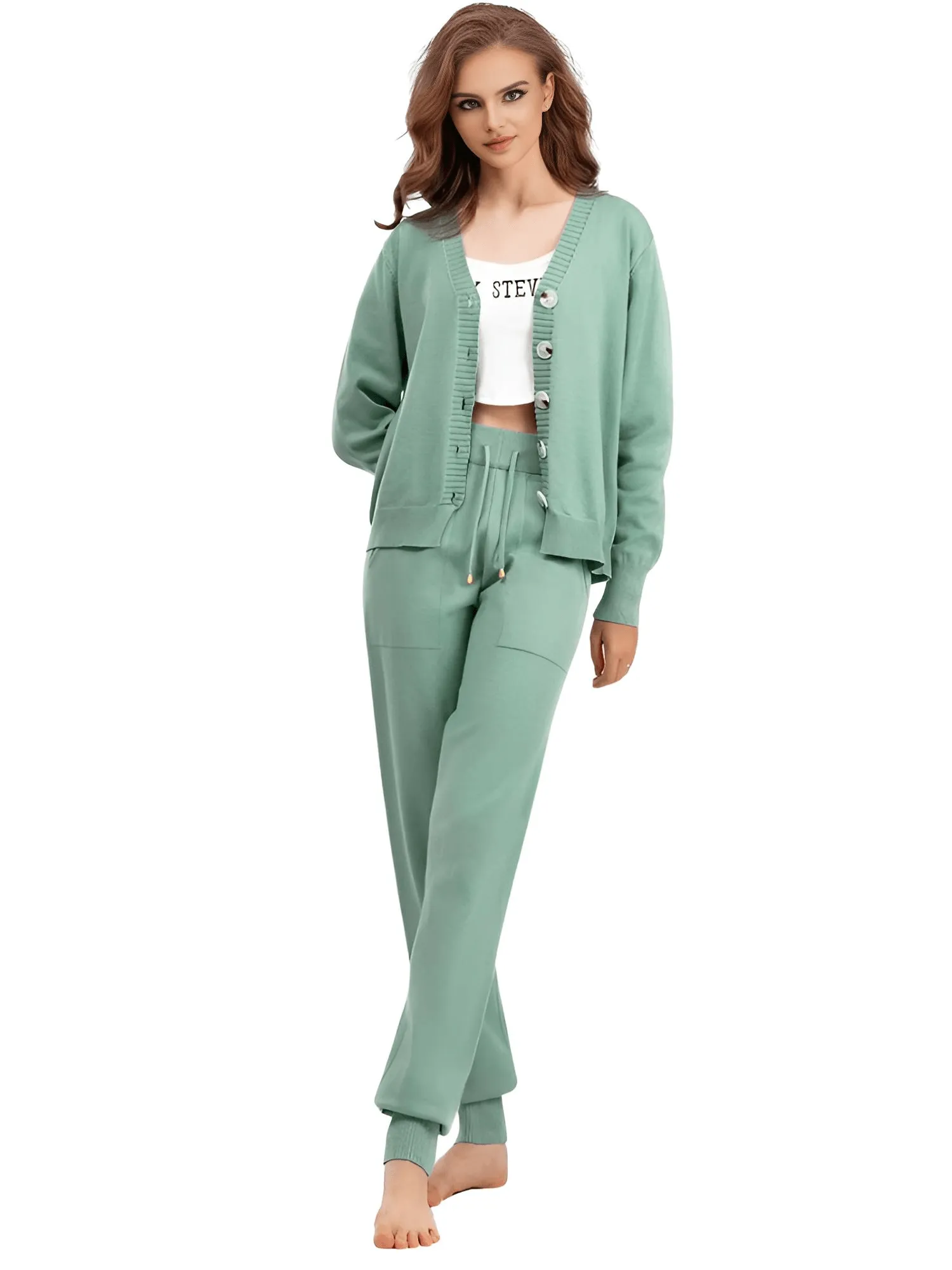 Women's Knit 2-Piece Suit Set