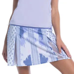 Women's Long Fancy Ikat Tennis Skort Shadow