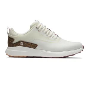 Womens Performa Spikeless Golf Shoes Cream/Leopard - 2025