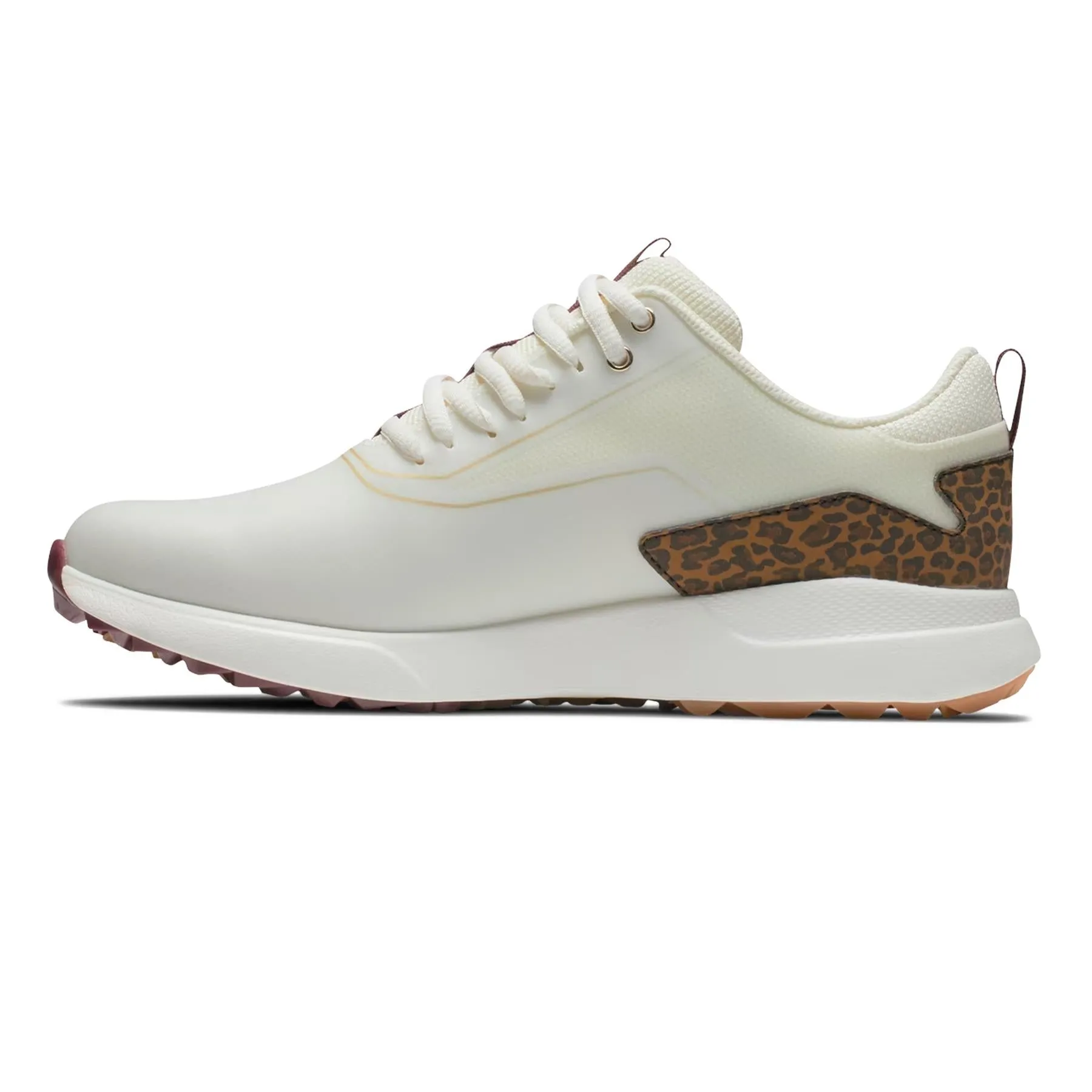 Womens Performa Spikeless Golf Shoes Cream/Leopard - 2025