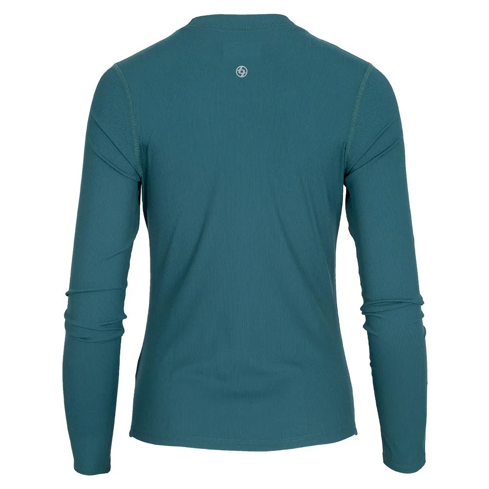 Women's Ridge Rise Up Tennis Long Sleeve Deep Green