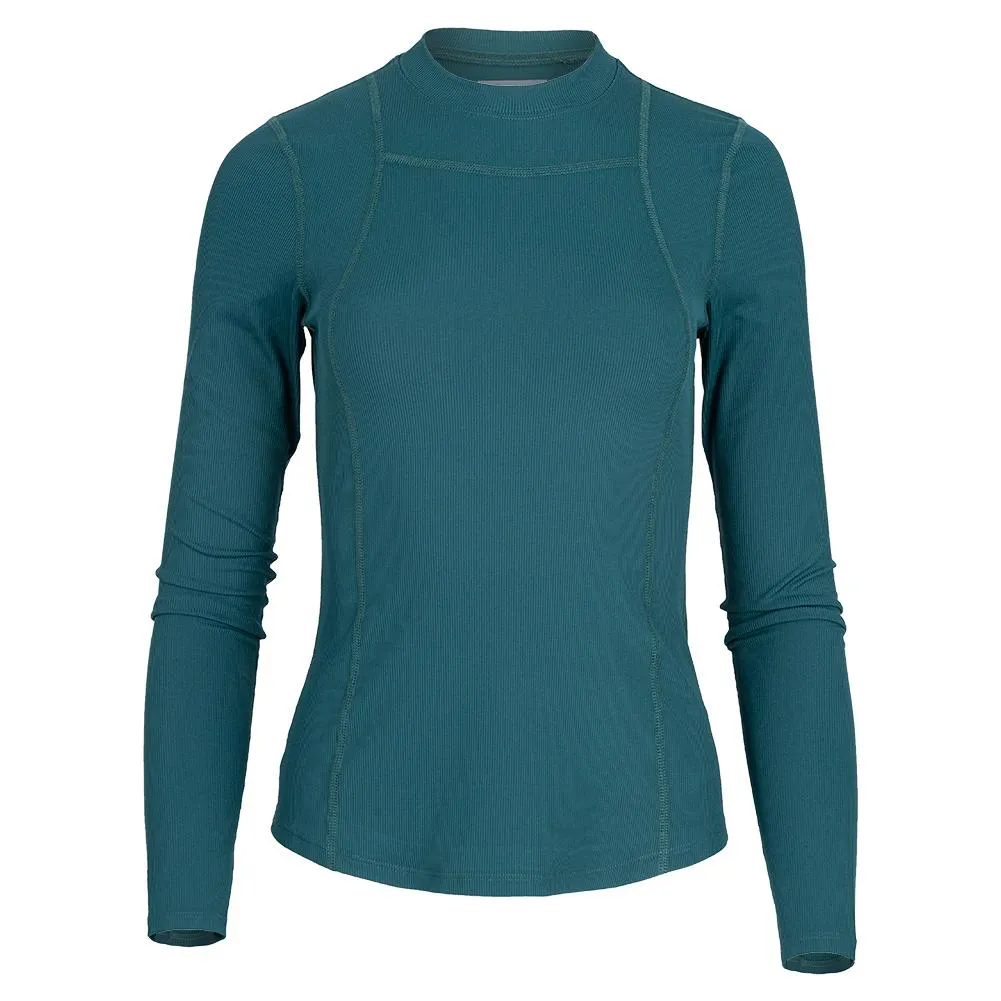 Women's Ridge Rise Up Tennis Long Sleeve Deep Green