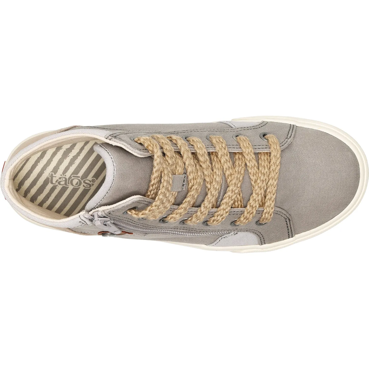 Women's Taos Top Soul Grey/Ecru Distressed Canvas