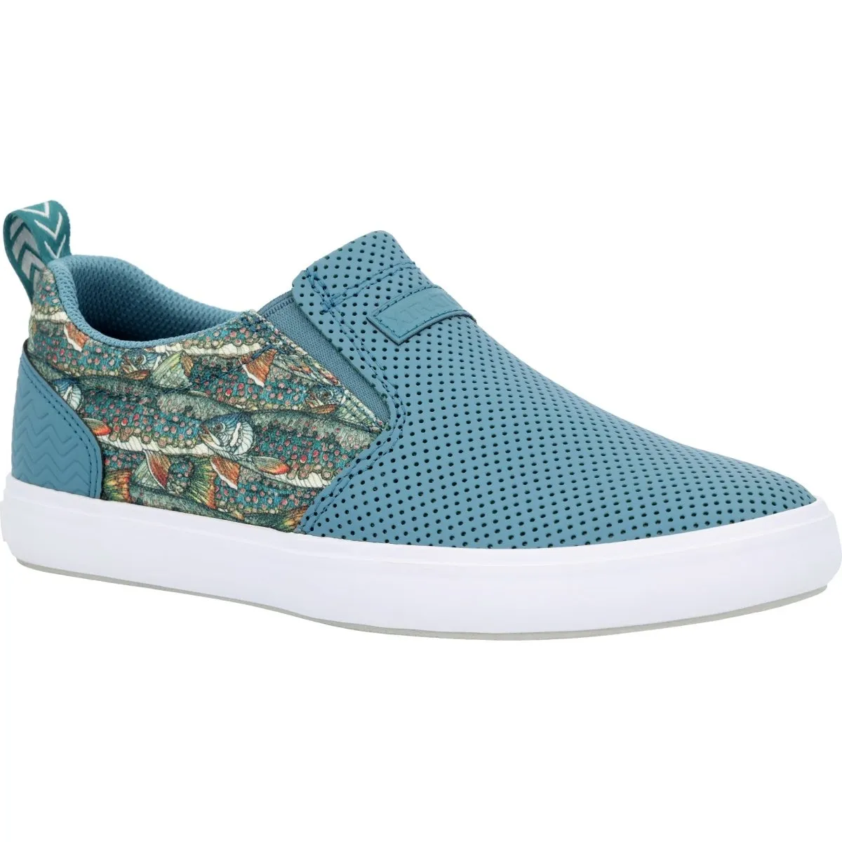 Xtratuf Sharkbyte Fishe®wear Leather Deck Women's Sneaker Xsw2dv In Blue