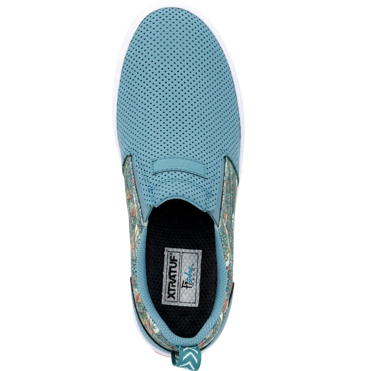 Xtratuf Sharkbyte Fishe®wear Leather Deck Women's Sneaker Xsw2dv In Blue