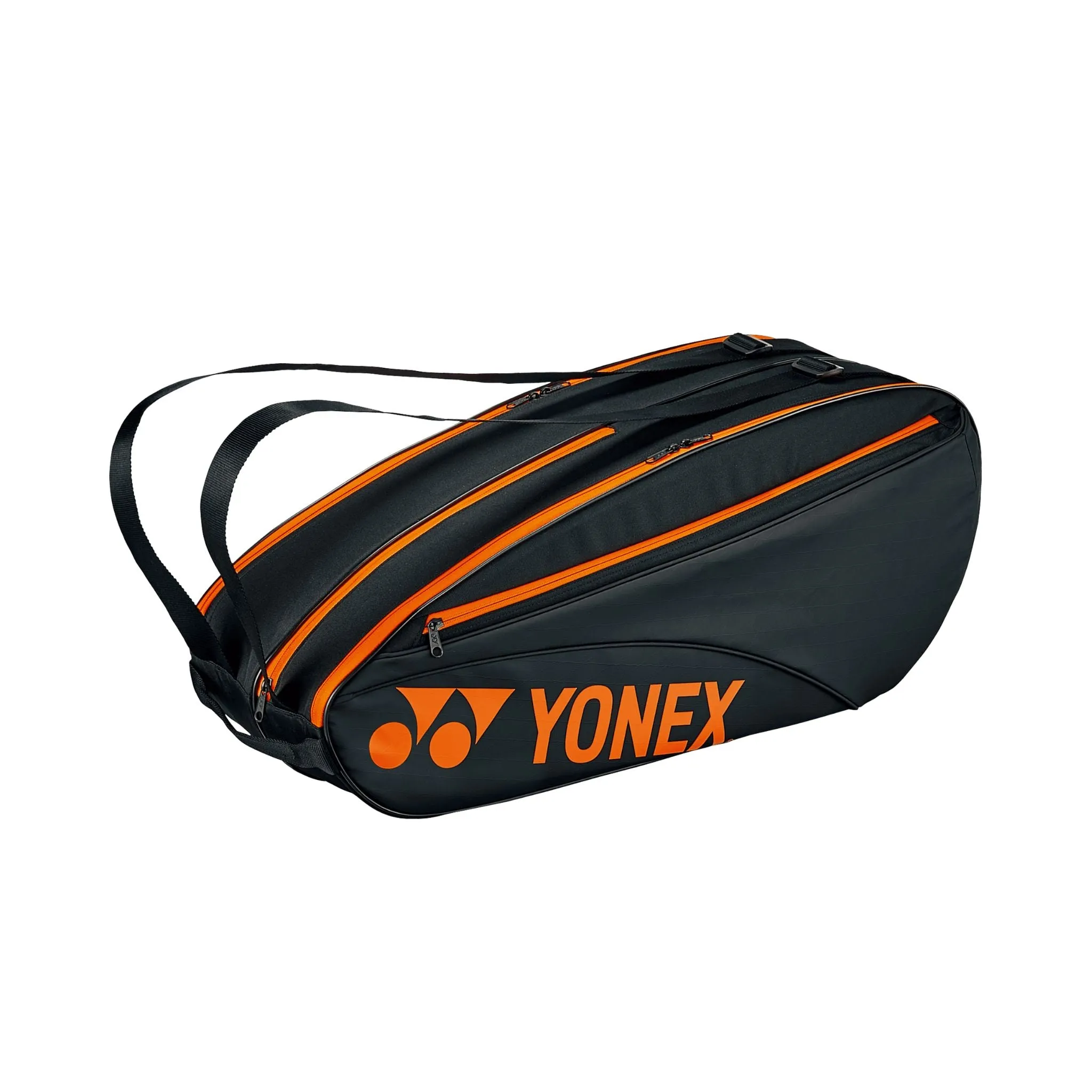 Yonex BAG42326EX - 6 Piece Team Racket Bag [Black/Orange]