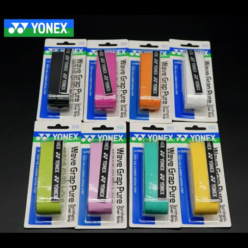 YONEX WAVE GRAP PURE : Tacky feel & rubber central strip